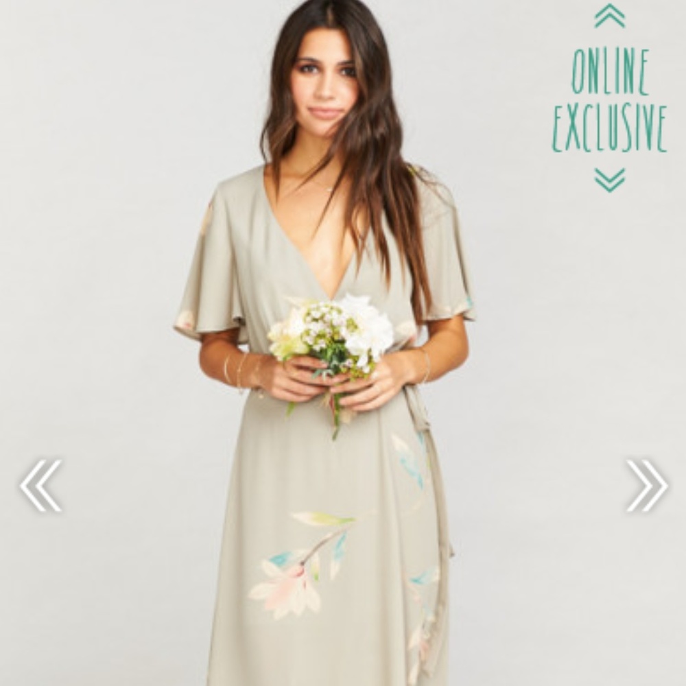 SOPHIA WRAP DRESS ~ LILY SHOWERS Medium